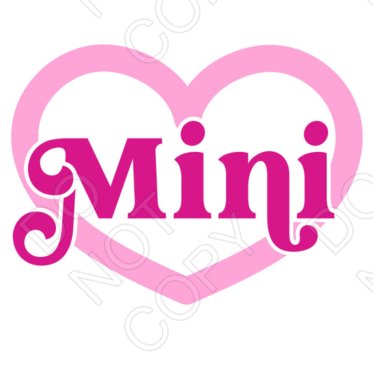 UV-DTF Transfer -  Mini & Mama Hearts