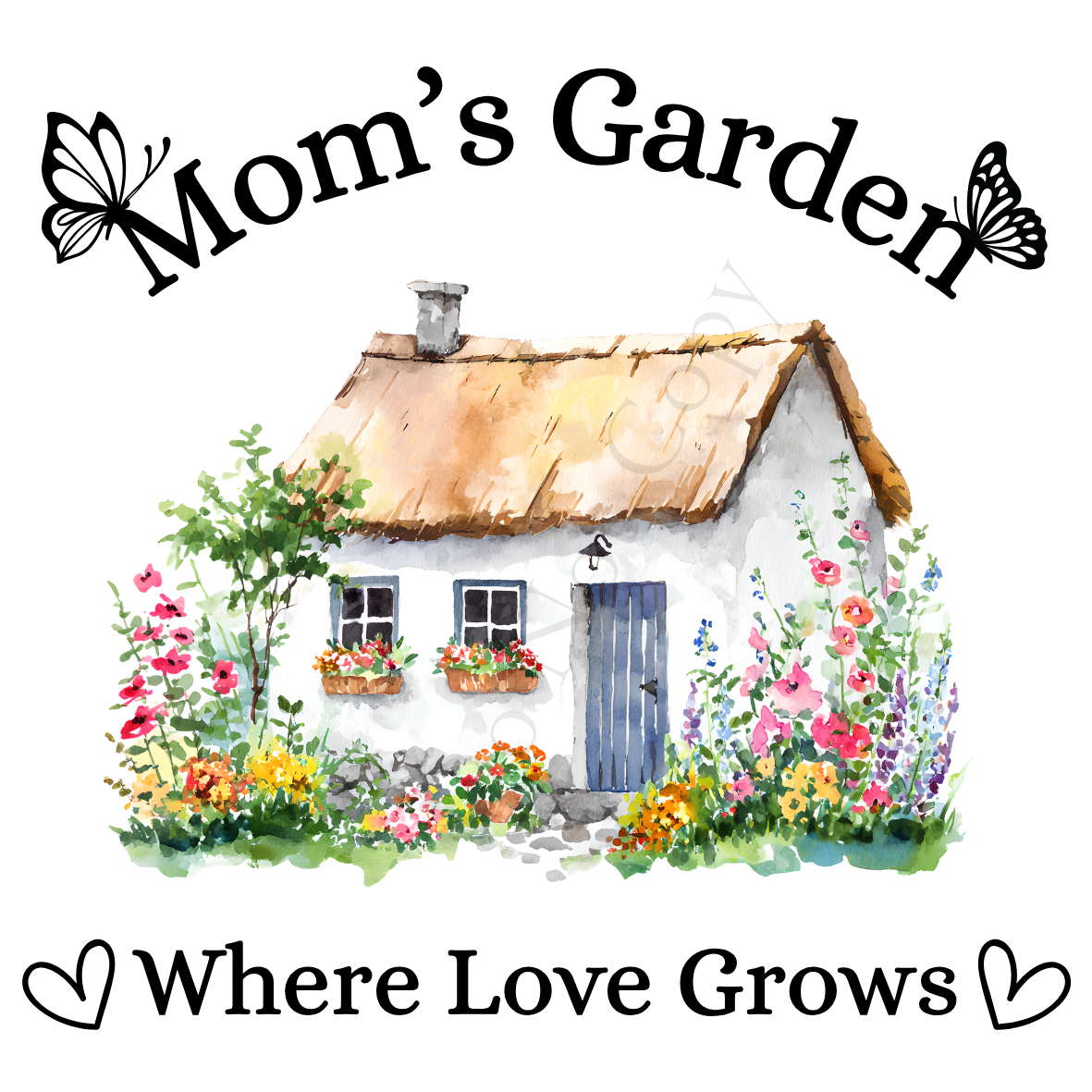 Digital Download - Beautiful Family Garden Cottage - Set of 10