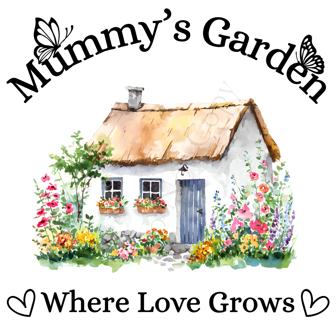 Digital Download - Beautiful Family Garden Cottage - Set of 10