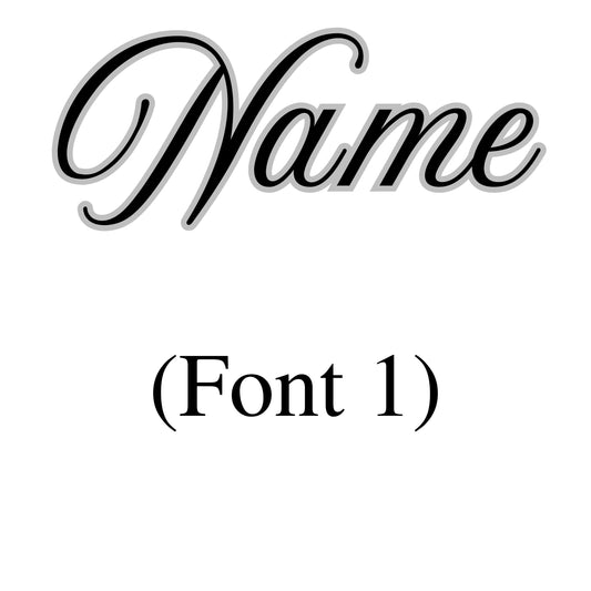 Vinyl Name Style One (Bespoke)