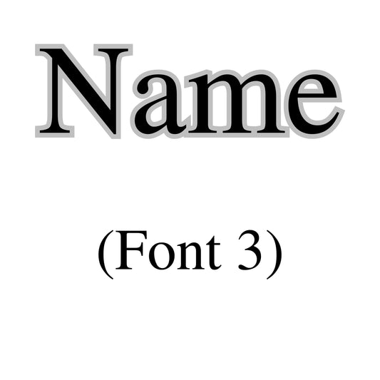 Vinyl Name Style Three (Bespoke)
