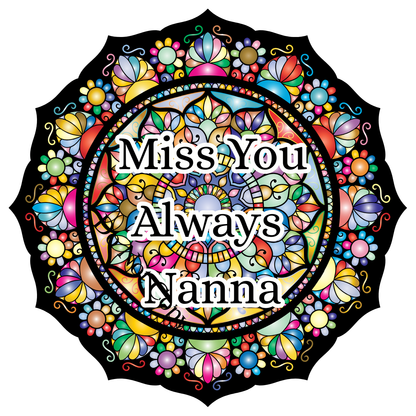 UVDTF Transfer - Beautiful stained glass memorial style design in a range of sizes
