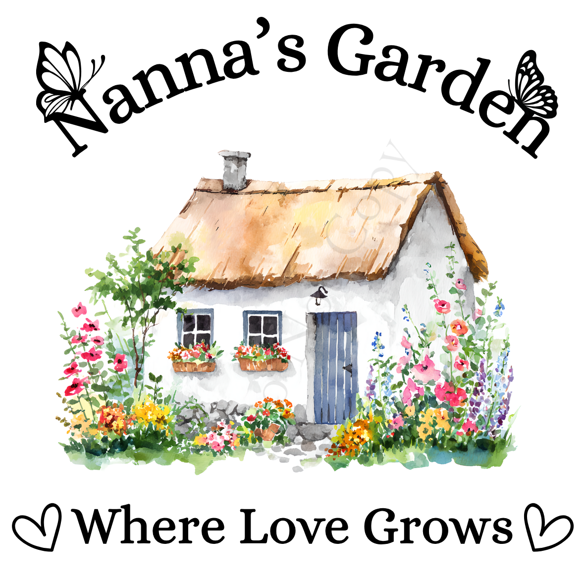 Digital Download - Beautiful Family Garden Cottage - Set of 10