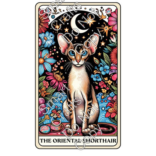 UV-DTF Transfer - Cat Tarot Cards - Two Sizes Available