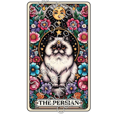 UV-DTF Transfer - Cat Tarot Cards - Two Sizes Available