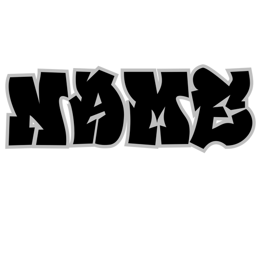 Vinyl Name Graffiti style (Bespoke)
