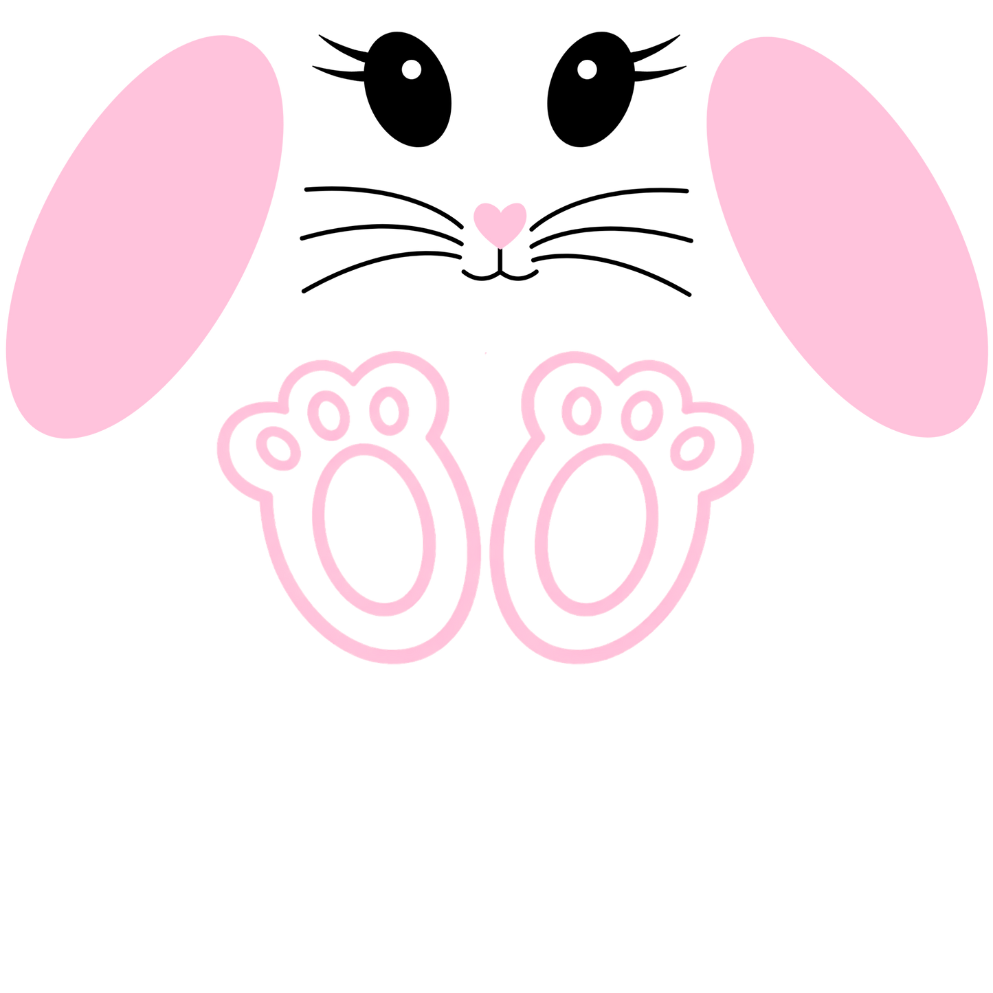 UV-DTF Transfer - Easter Bunny Details