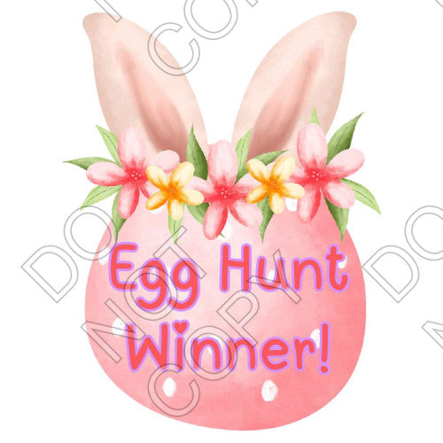 UV-DTF Transfer Suitable for Keyrings - Egg Hunt Winner