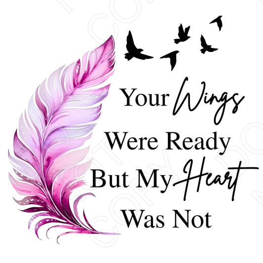 UVDTF Transfer - Wings Were Ready