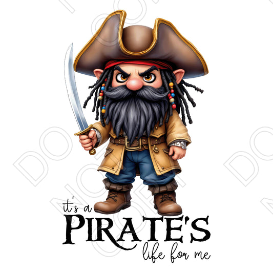 UV-DTF Transfer - It's a Pirates Life for Me