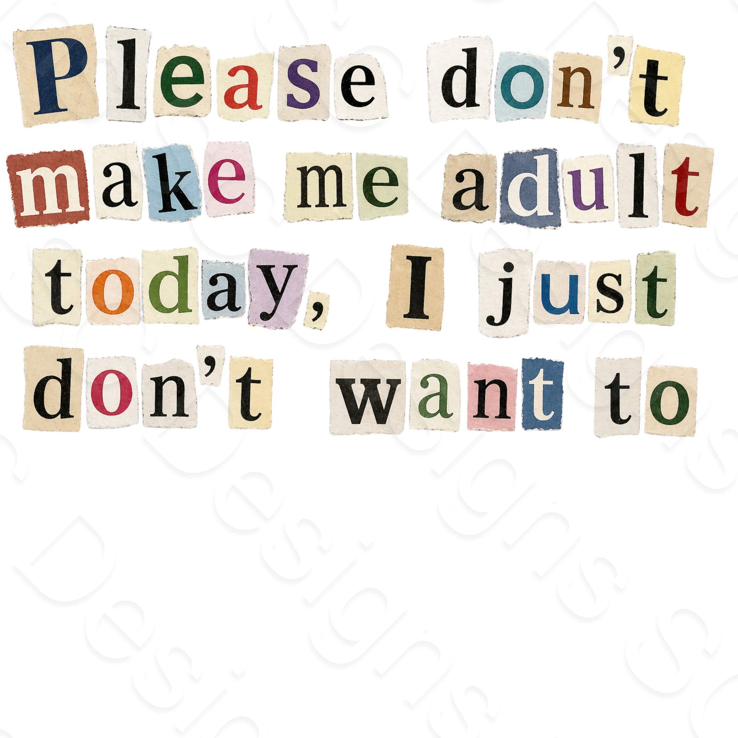 UV-DTF Transfer - Humorous Ransom Notes