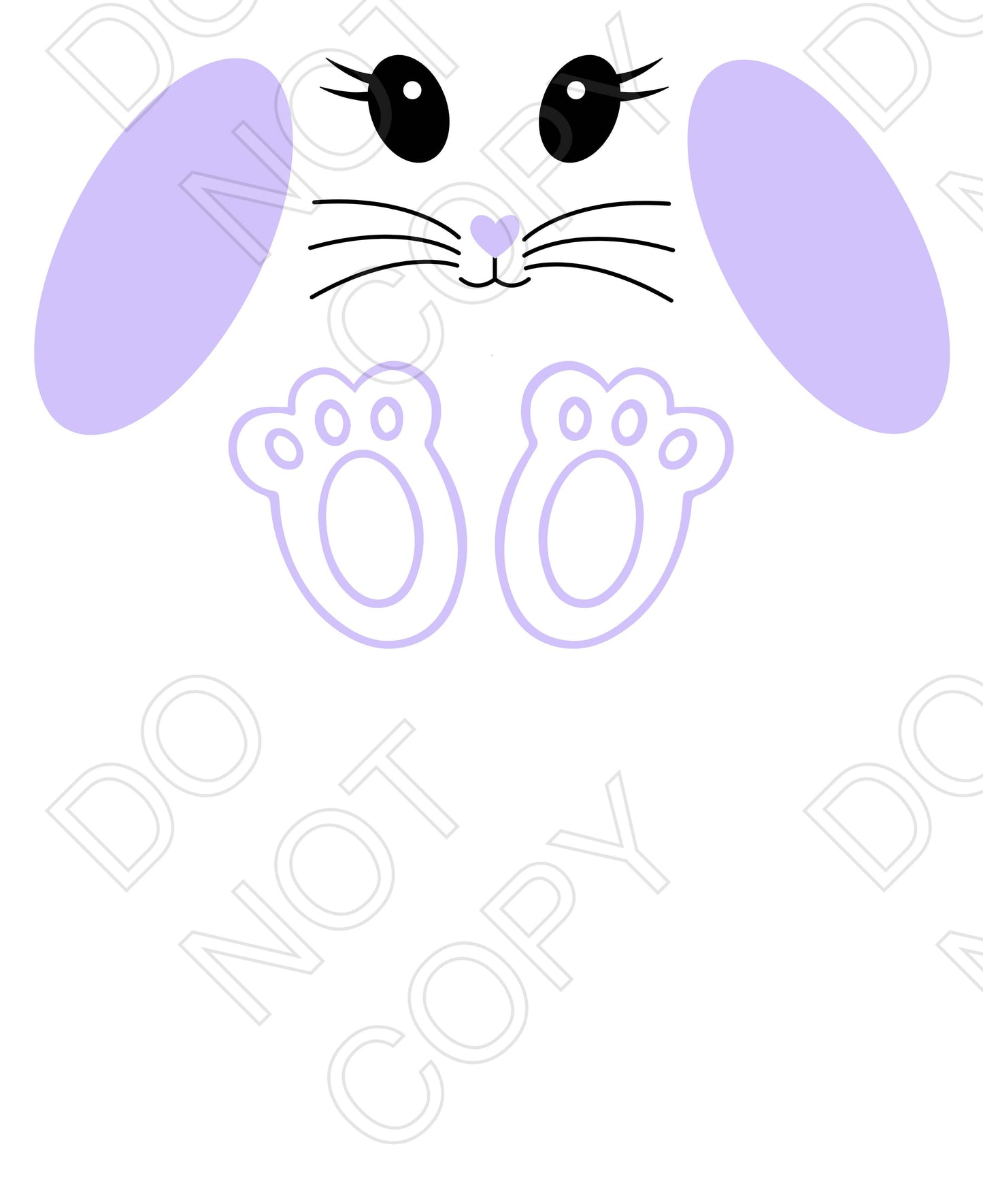 UV-DTF Transfer - Easter Bunny Details