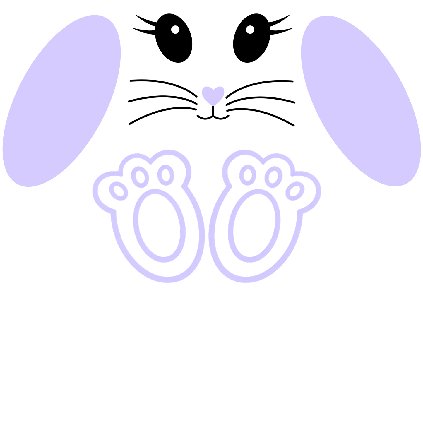 UV-DTF Transfer - Easter Bunny Details