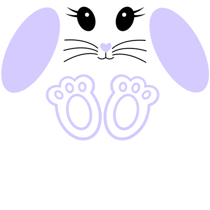 UV-DTF Transfer - Easter Bunny Details