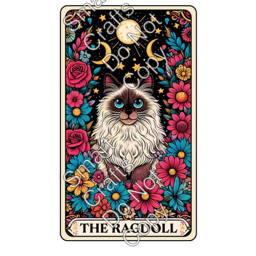 UV-DTF Transfer - Cat Tarot Cards - Two Sizes Available