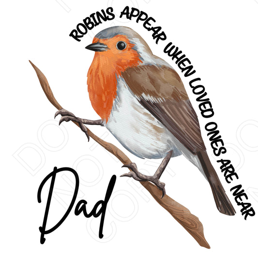 UV-DTF Transfer - Shaped Robin