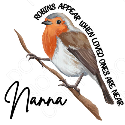 UV-DTF Transfer - Shaped Robin