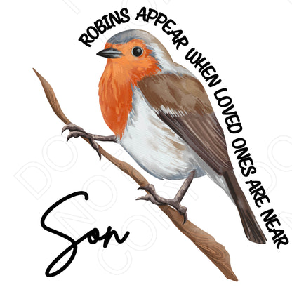 UV-DTF Transfer - Shaped Robin