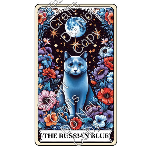 UV-DTF Transfer - Cat Tarot Cards - Two Sizes Available