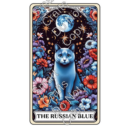 UV-DTF Transfer - Cat Tarot Cards - Two Sizes Available