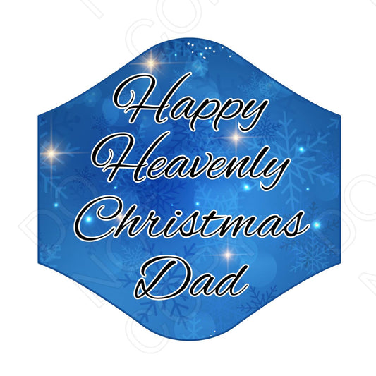 UV-DTF Transfer - Happy Heavenly Christmas- Solar light sized 4cm