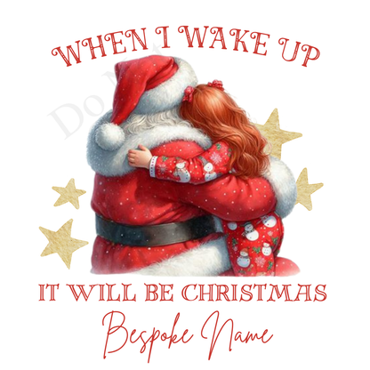 DTF Transfer - Stunning Santa and Child heartwarming Designs for Pyjamas (2 sizes) Bespoke