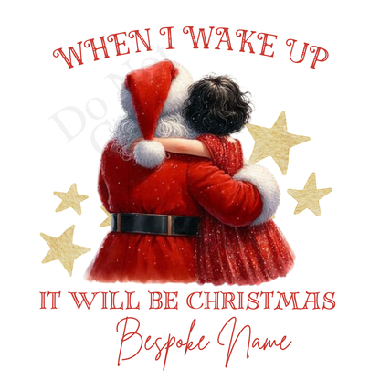 DTF Transfer - Stunning Santa and Child heartwarming Designs for Pyjamas (2 sizes) Bespoke