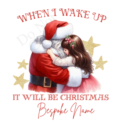 DTF Transfer - Stunning Santa and Child heartwarming Designs for Pyjamas (2 sizes) Bespoke