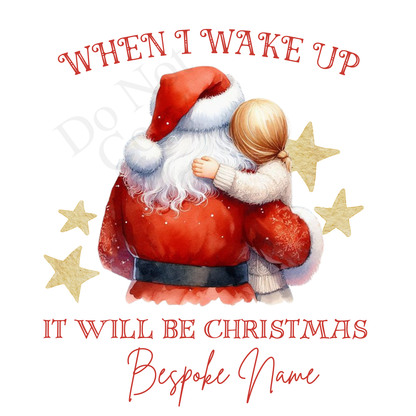 DTF Transfer - Stunning Santa and Child heartwarming Designs for Pyjamas (2 sizes) Bespoke