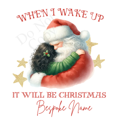 DTF Transfer - Stunning Santa and Child heartwarming Designs for Pyjamas (2 sizes) Bespoke