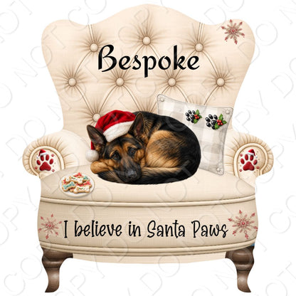 UV-DTF Transfer - Christmas Dog Designs for Woodform Crafts Chair Bauble