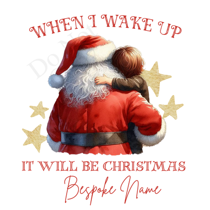 DTF Transfer - Stunning Santa and Child heartwarming Designs for Pyjamas (2 sizes) Bespoke