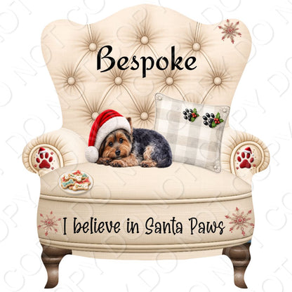 UV-DTF Transfer - Christmas Dog Designs for Woodform Crafts Chair Bauble