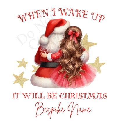 DTF Transfer - Stunning Santa and Child heartwarming Designs for Pyjamas (2 sizes) Bespoke