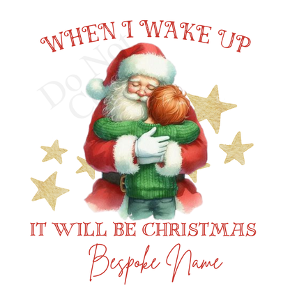 DTF Transfer - Stunning Santa and Child heartwarming Designs for Pyjamas (2 sizes) Bespoke