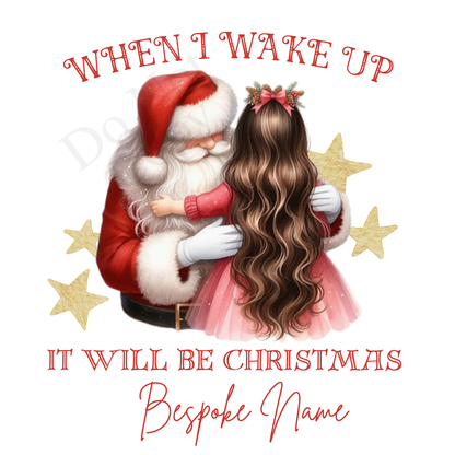 DTF Transfer - Stunning Santa and Child heartwarming Designs for Pyjamas (2 sizes) Bespoke