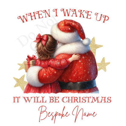 DTF Transfer - Stunning Santa and Child heartwarming Designs for Pyjamas (2 sizes) Bespoke