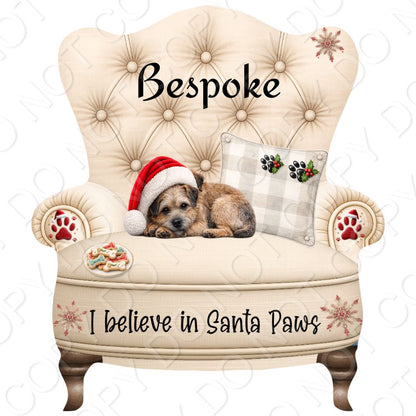 UV-DTF Transfer - Christmas Dog Designs for Woodform Crafts Chair Bauble