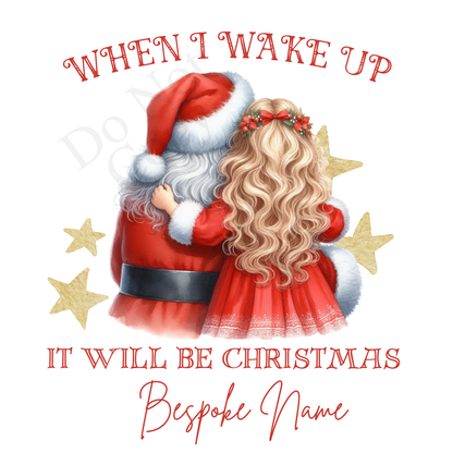 DTF Transfer - Stunning Santa and Child heartwarming Designs for Pyjamas (2 sizes) Bespoke