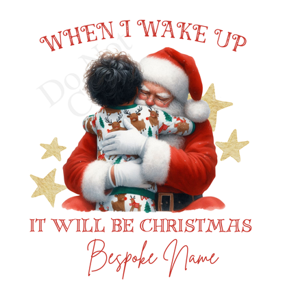 DTF Transfer - Stunning Santa and Child heartwarming Designs for Pyjamas (2 sizes) Bespoke