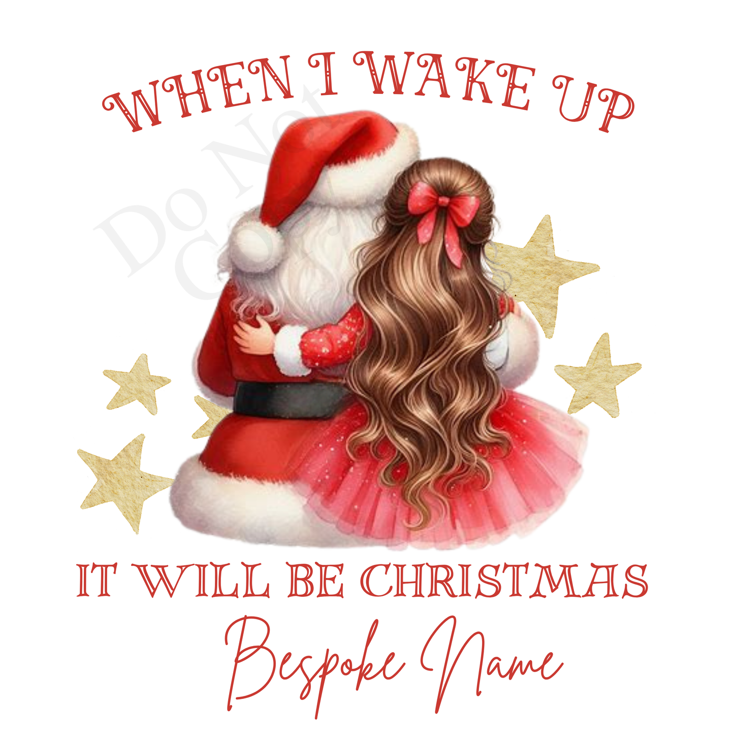 DTF Transfer - Stunning Santa and Child heartwarming Designs for Pyjamas (2 sizes) Bespoke