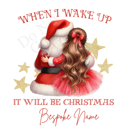 DTF Transfer - Stunning Santa and Child heartwarming Designs for Pyjamas (2 sizes) Bespoke