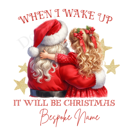 DTF Transfer - Stunning Santa and Child heartwarming Designs for Pyjamas (2 sizes) Bespoke
