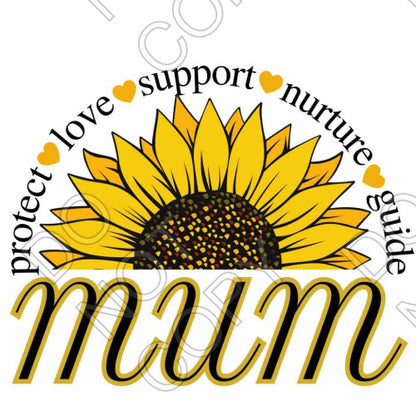 UV-DTF Transfer - Mum/Nan Sunflower