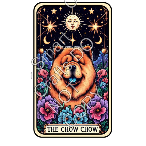 UV-DTF Transfer - Dog Tarot Cards - Two Sizes Available