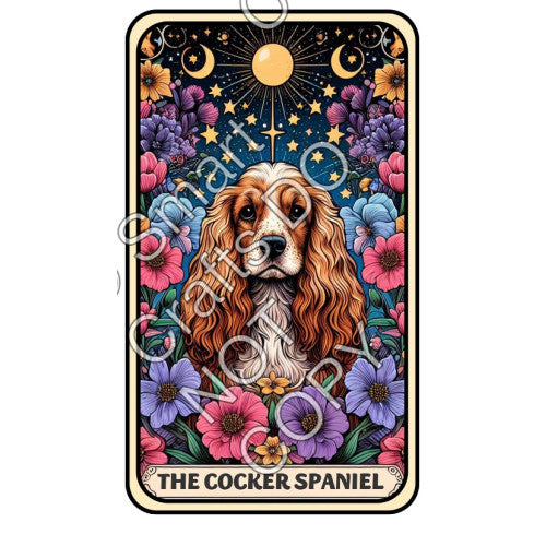 UV-DTF Transfer - Dog Tarot Cards - Two Sizes Available