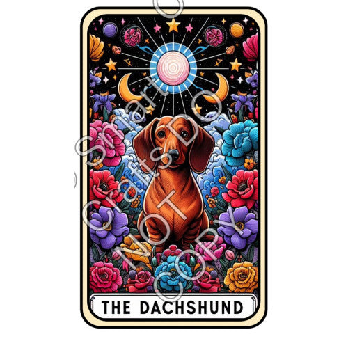 UV-DTF Transfer - Dog Tarot Cards - Two Sizes Available