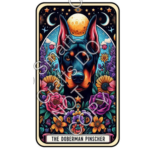 UV-DTF Transfer - Dog Tarot Cards - Two Sizes Available