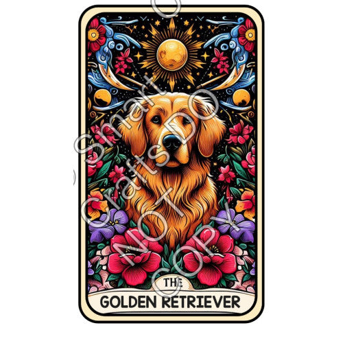 UV-DTF Transfer - Dog Tarot Cards - Two Sizes Available