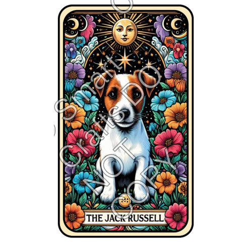 UV-DTF Transfer - Dog Tarot Cards - Two Sizes Available